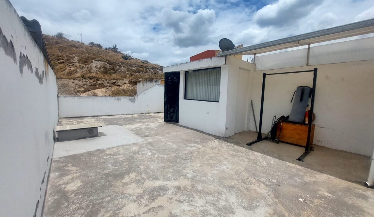 Terraza de la propiedad en venta en Quito Ecuador
